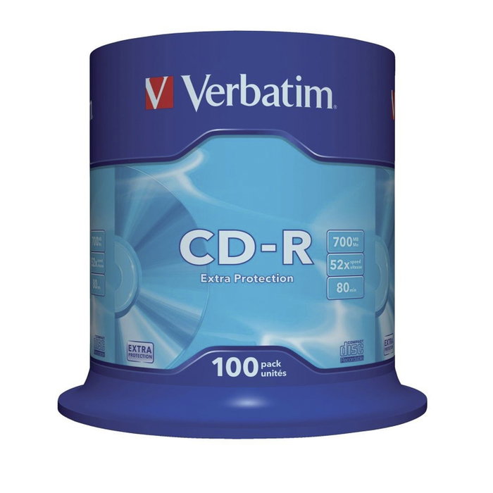 Verbatim Data Life CD-R 700MB 52x (100 unidades)